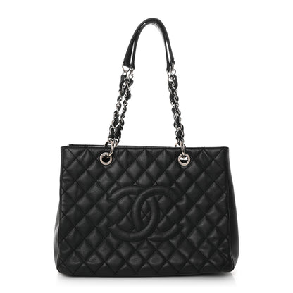 Chanel Caviar Quilted Grand Shopping Tote GST Black 1 of 10