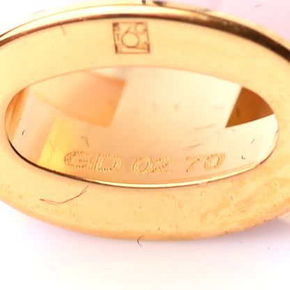 Hermes Gold Lacquered Mini Pop H Earrings Rose Dragee 5 of 5