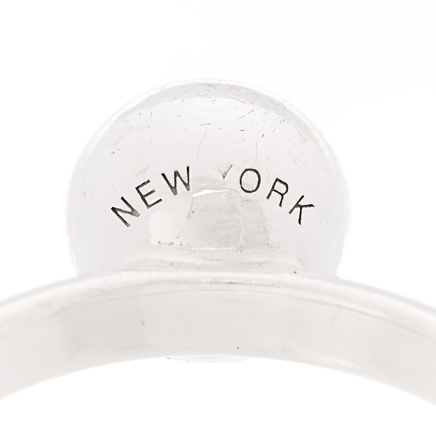 Tiffany Sterling Silver 8mm Hardwear Ball Ring 49 4.75 5 of 6