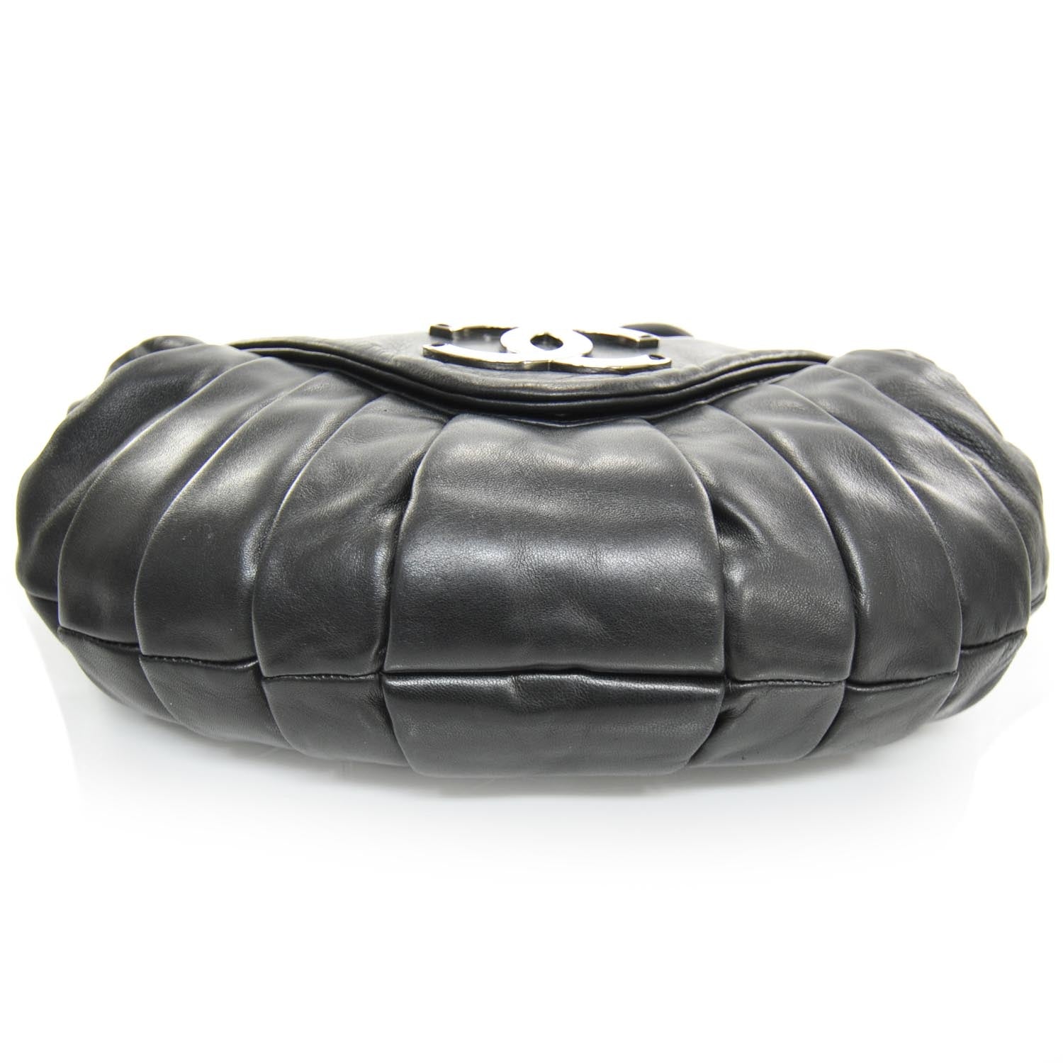 Chanel Lambskin Pleated Flap Bag Black 4 of 10