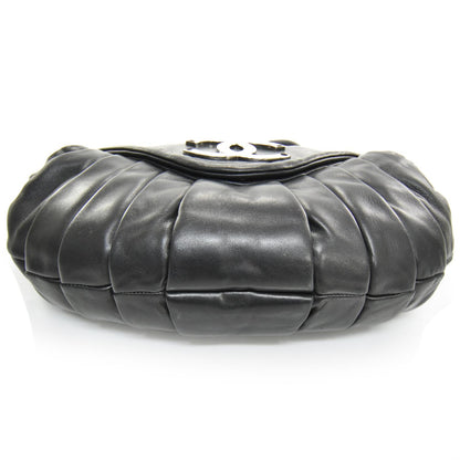 Chanel Lambskin Pleated Flap Bag Black 4 of 10