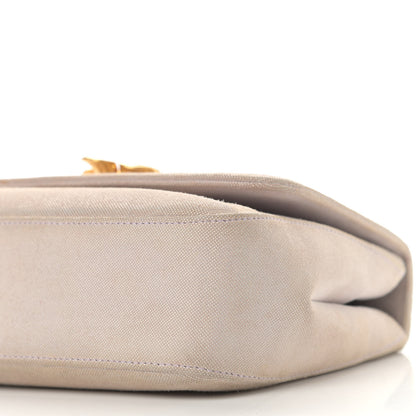 Chanel Iridescent Canvas Mini Camellia Flap Light Purple 11 of 18