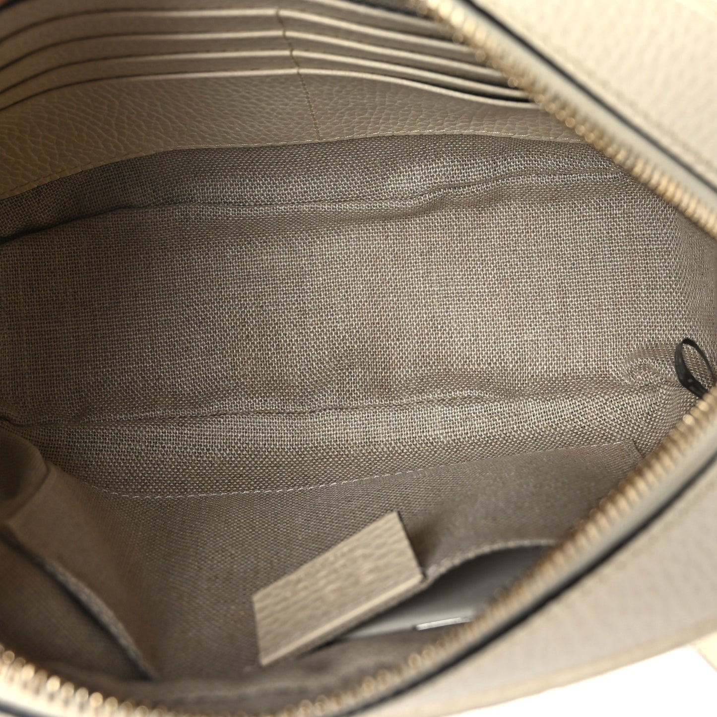 Monogram Dollar Calfskin Mini Bree Messenger Bag Beige Ebony Avoire