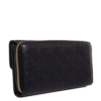 Gucci Guccissima Continental Zip Wallet Black 3 of 8