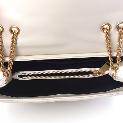 Saint Laurent Calfskin Y Quilted Monogram Small Loulou Chain Satchel Ivory 7 of 10