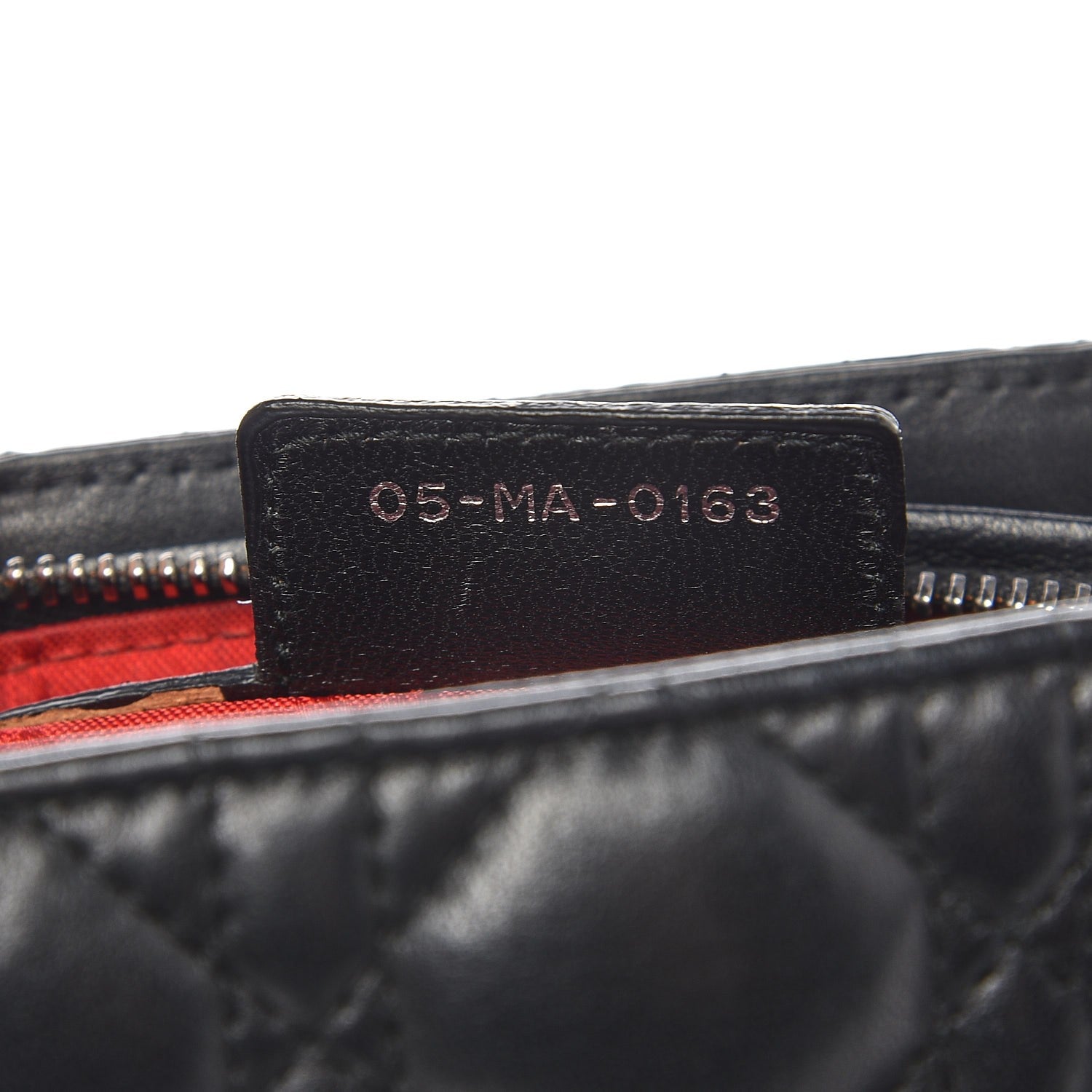 Christian Dior Lambskin Cannage Medium Lady Dior Black 9 of 9