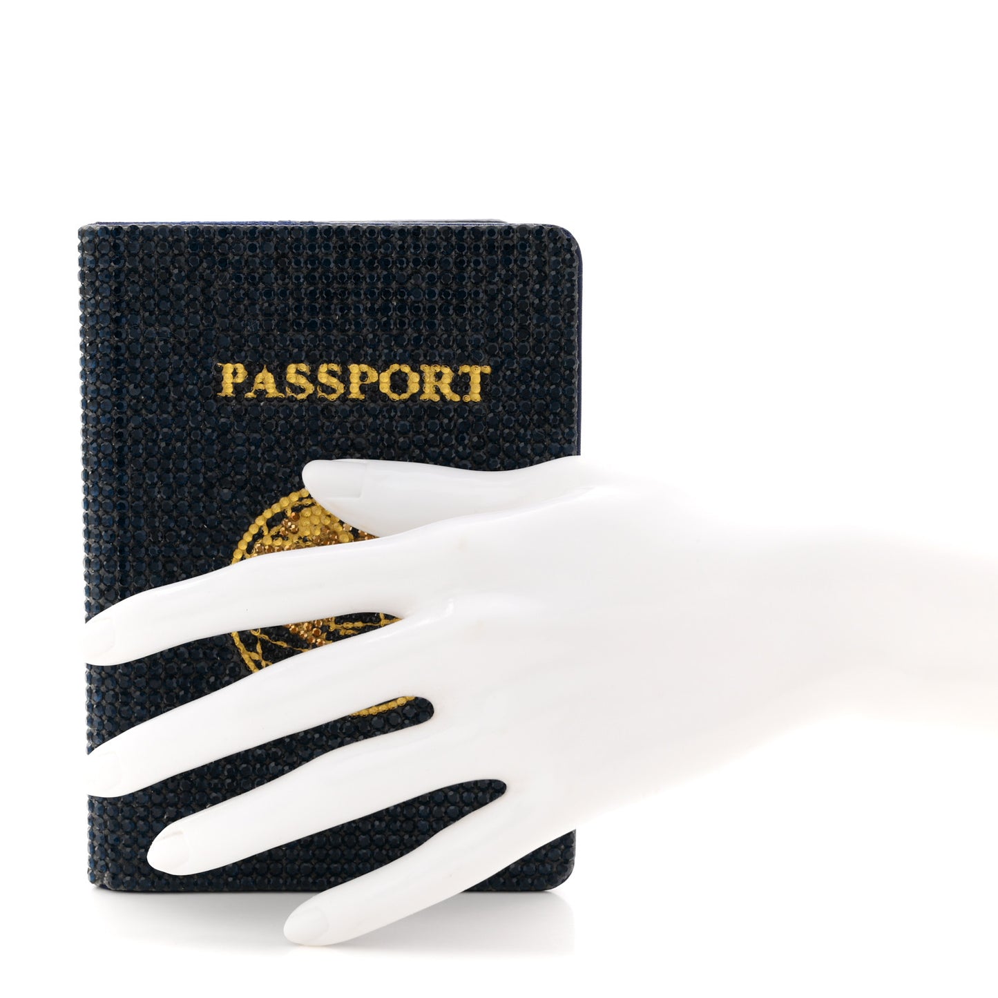 Crystal Traveler Passport Holder Jet
