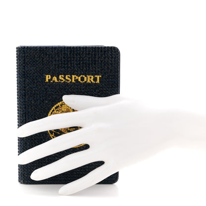 Judith Leiber Crystal Traveler Passport Holder Jet 2 of 7