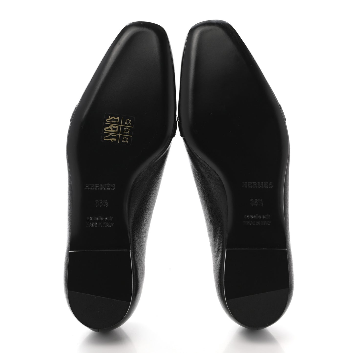 Goatskin Bilbao Ballerina Flats 36.5 Black