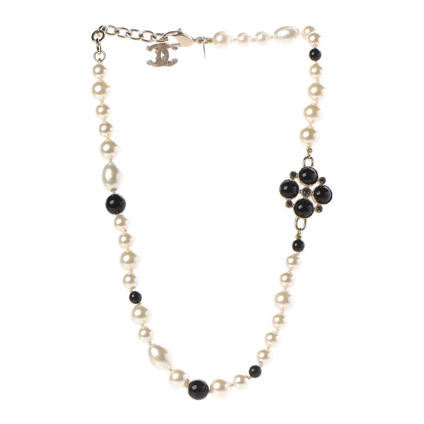 Pearl Enamel Gripoix CC Necklace