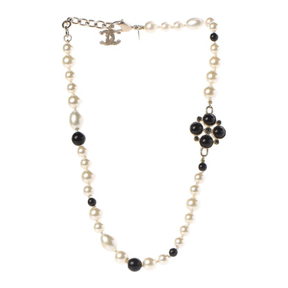 Chanel Pearl Enamel Gripoix CC Necklace 3 of 6
