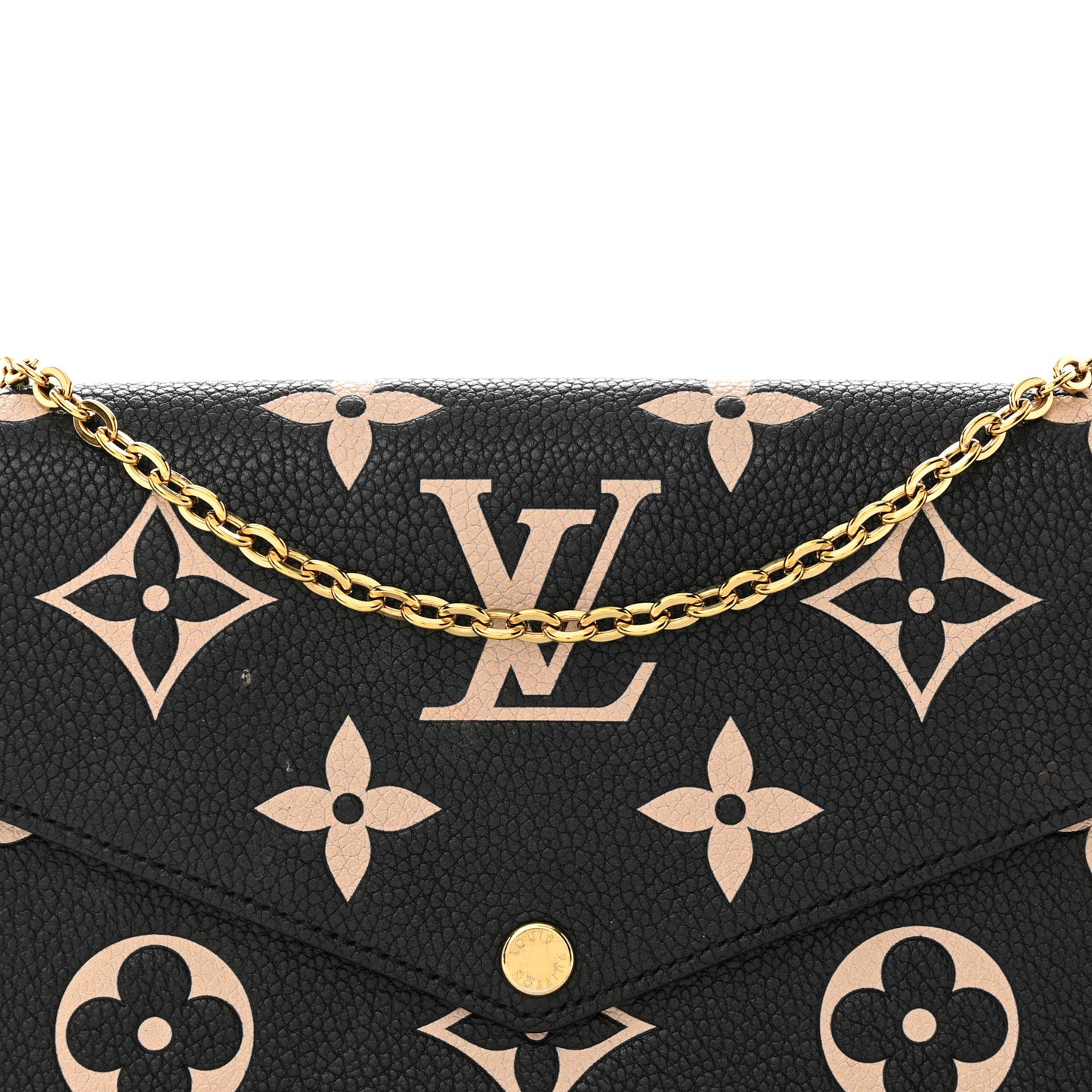 Empreinte Monogram Giant Felicie Pochette Black Beige