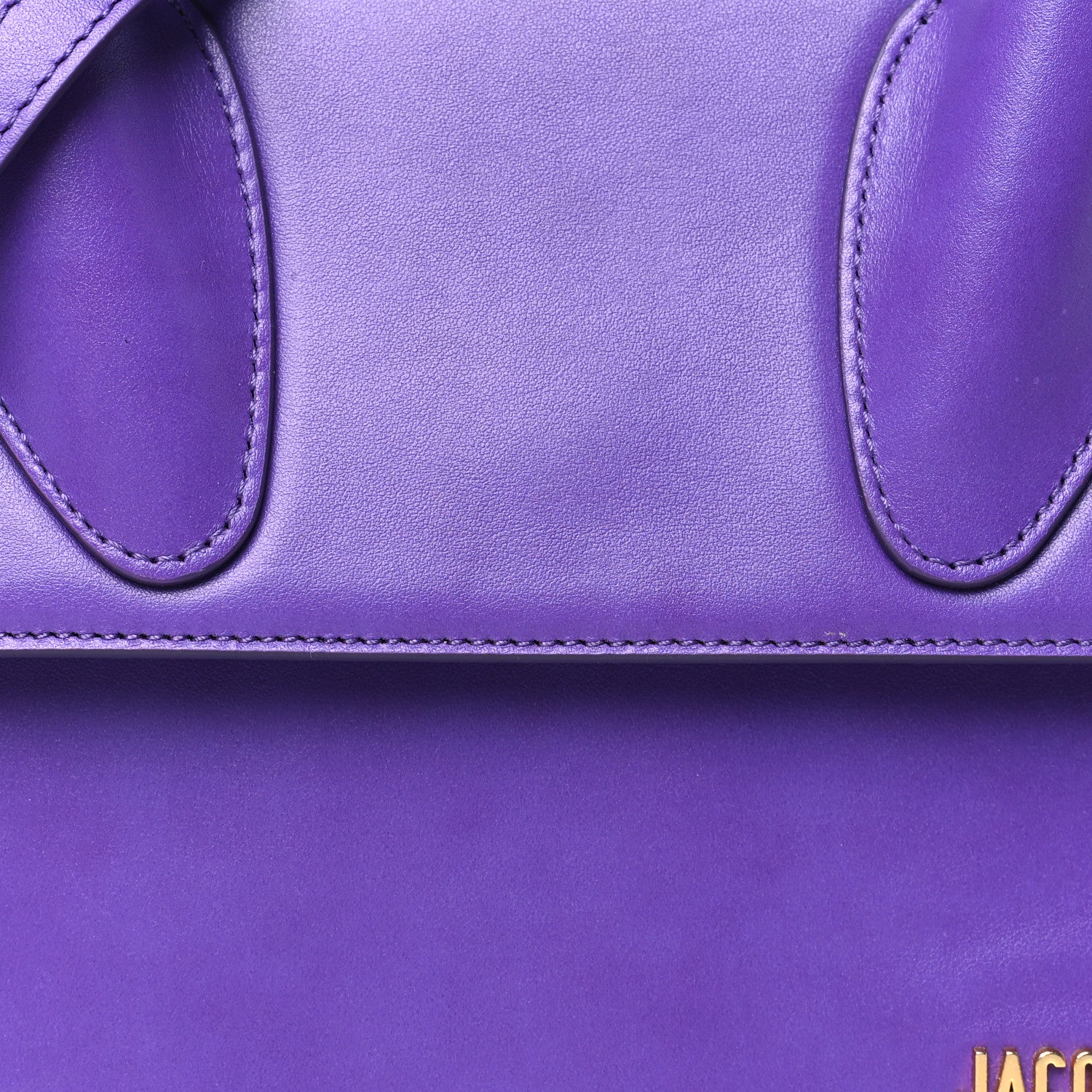 Jacquemus Smooth Calfskin Le Grand Chiquito Purple 7 of 9