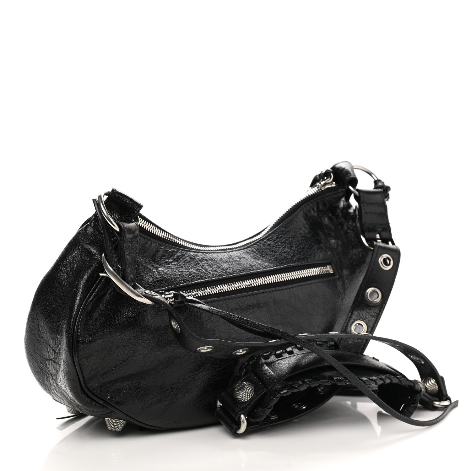 Balenciaga Agneau Arena Small Le Cagole Shoulder Bag Black 3 of 10