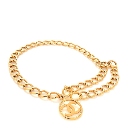 Chanel Metal Chain CC Medallion Belt Gold 1 of 4
