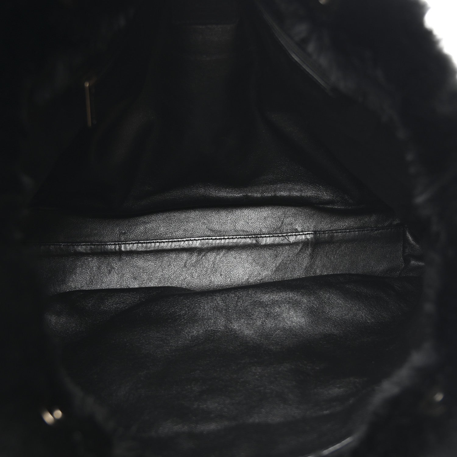 Chanel Orylag Rabbit Fur CC Tote Black 5 of 10