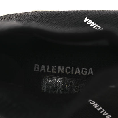 Balenciaga Neoprene Knit Allover Logo Bi-Color Sole Womens Speed Sneakers 35 Black White 18 of 26