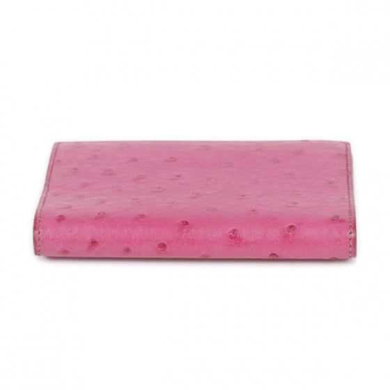 Hermes Ostrich Agenda Cover Fuchsia w Inserts 3 of 9