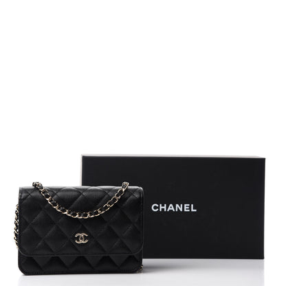 Chanel Caviar Quilted Mini Wallet On Chain WOC Black 11 of 11