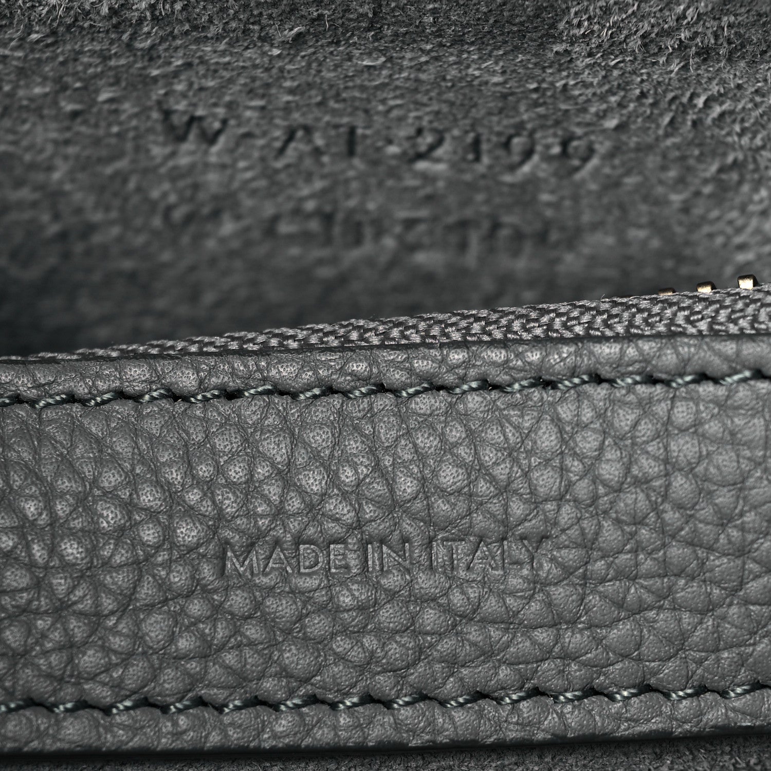 Celine Baby Drummed Calfskin Micro Luggage Kohl 7 of 9