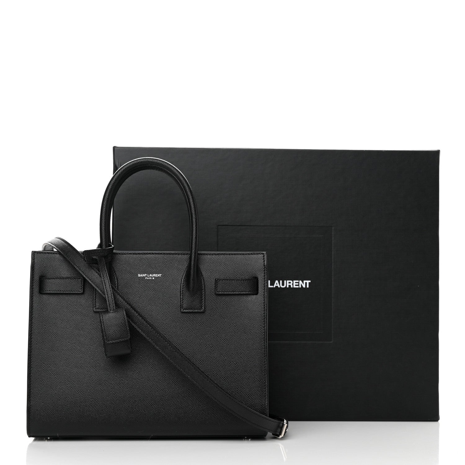 Saint Laurent Grain De Poudre Baby Sac De Jour Black 12 of 12