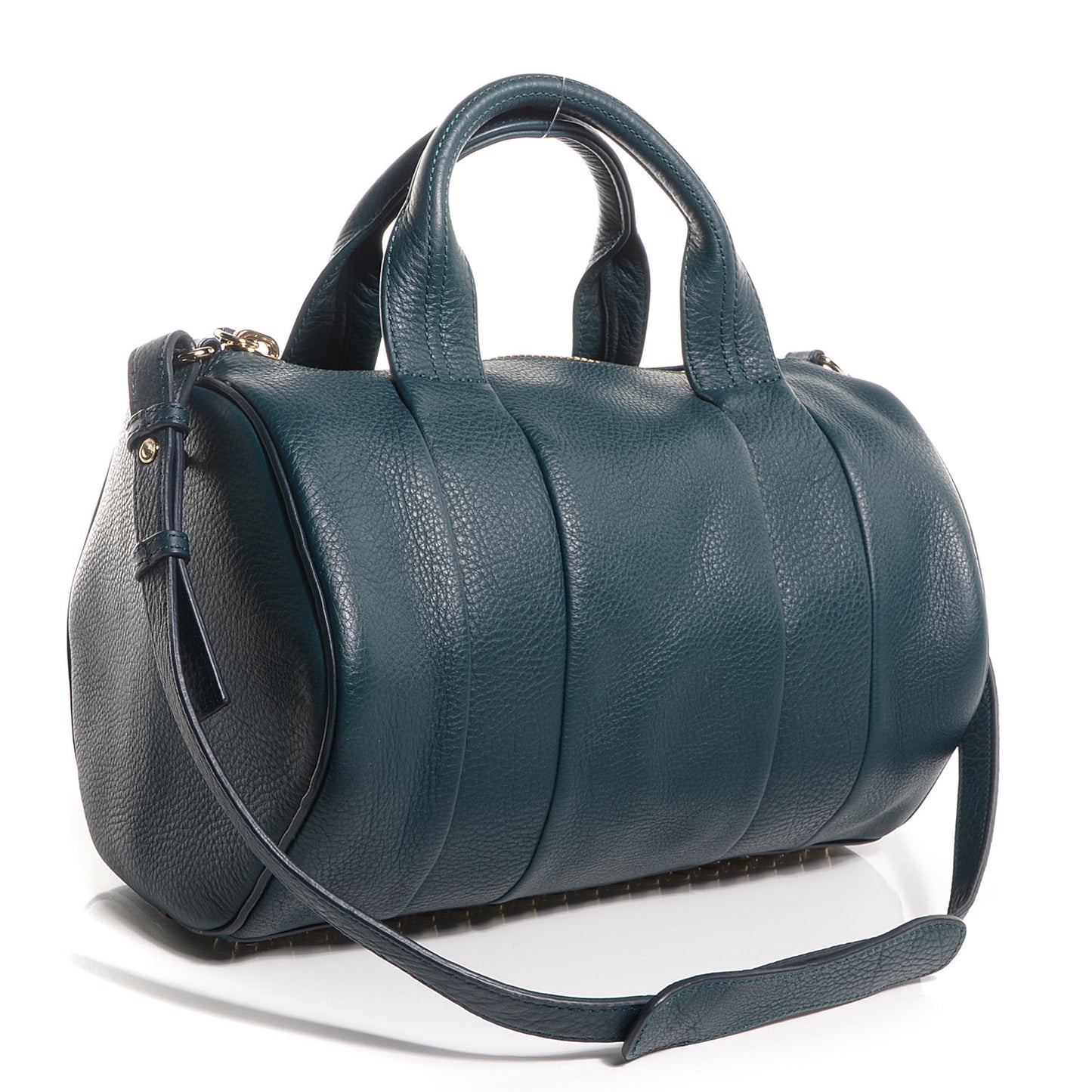 Pebbled Lambskin Rocco Dark Argon w Pale Gold Hardware