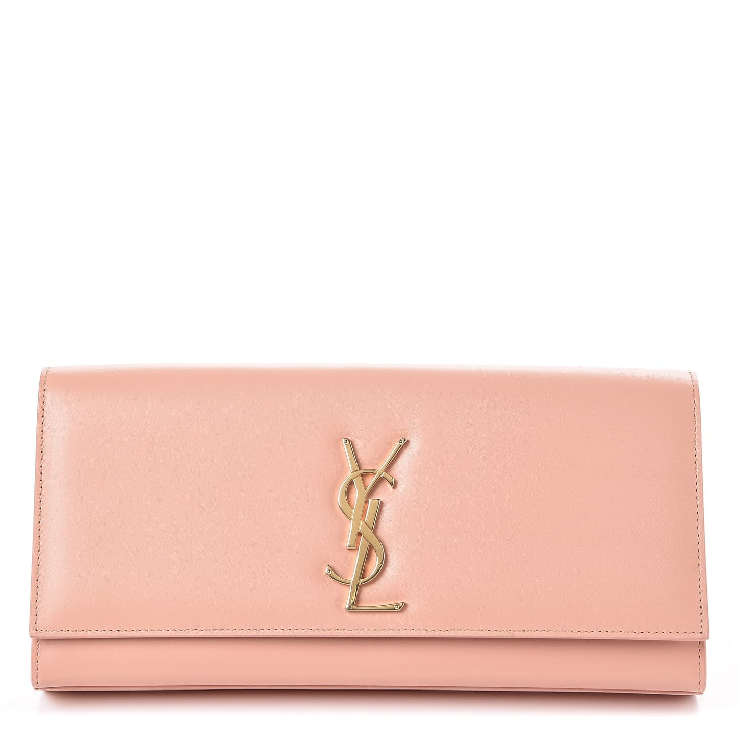Smooth Calfskin Classic Monogram Clutch Blush