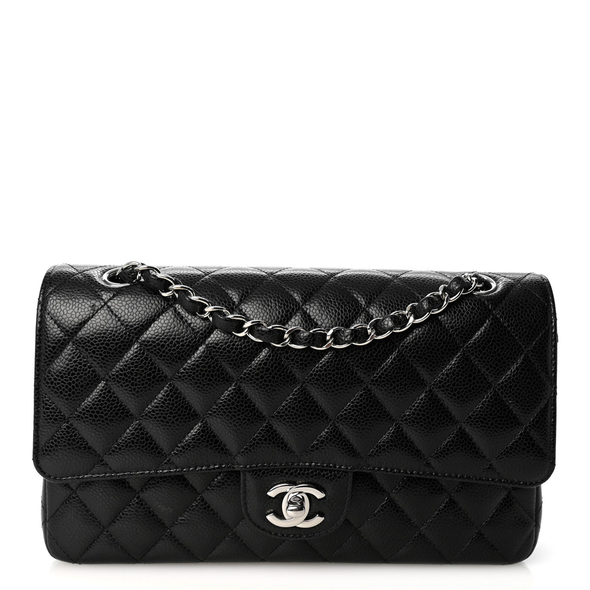 Chanel Caviar Quilted Medium Double Flap Black 1 of 19