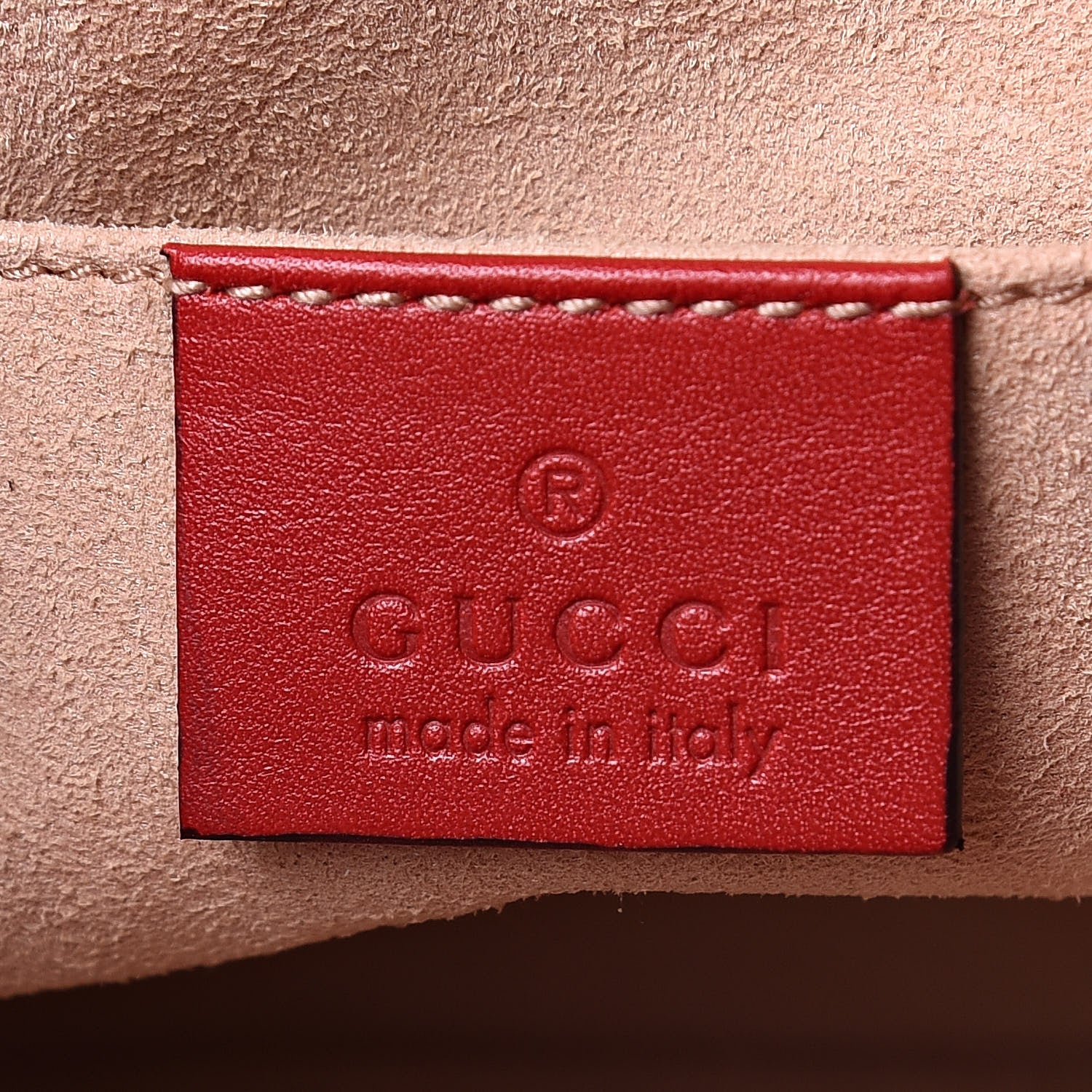 Gucci Calfskin Matelasse GG Marmont Flap Backpack Hibiscus Red 6 of 10
