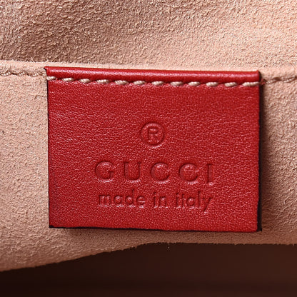 Gucci Calfskin Matelasse GG Marmont Flap Backpack Hibiscus Red 6 of 10