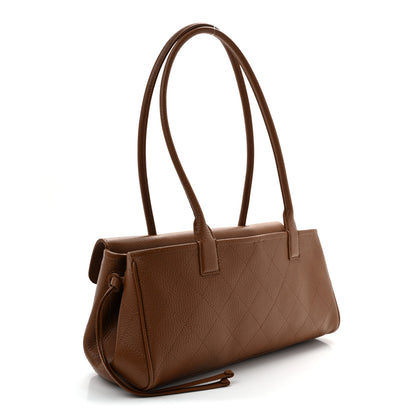 Chanel Grained Calfskin Stitched Urban Essentials Small Shopping Bag Camel 3 of 10