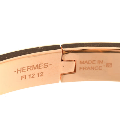 Hermes Enamel Mini Clic Chaine d'Ancre Bracelet GM Parme 4 of 5