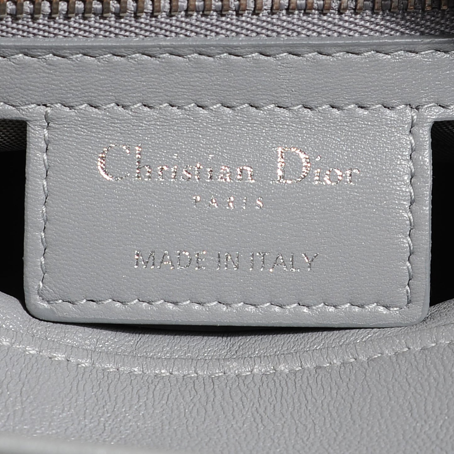 Lambskin Cannage Medium Lady Dior Grey
