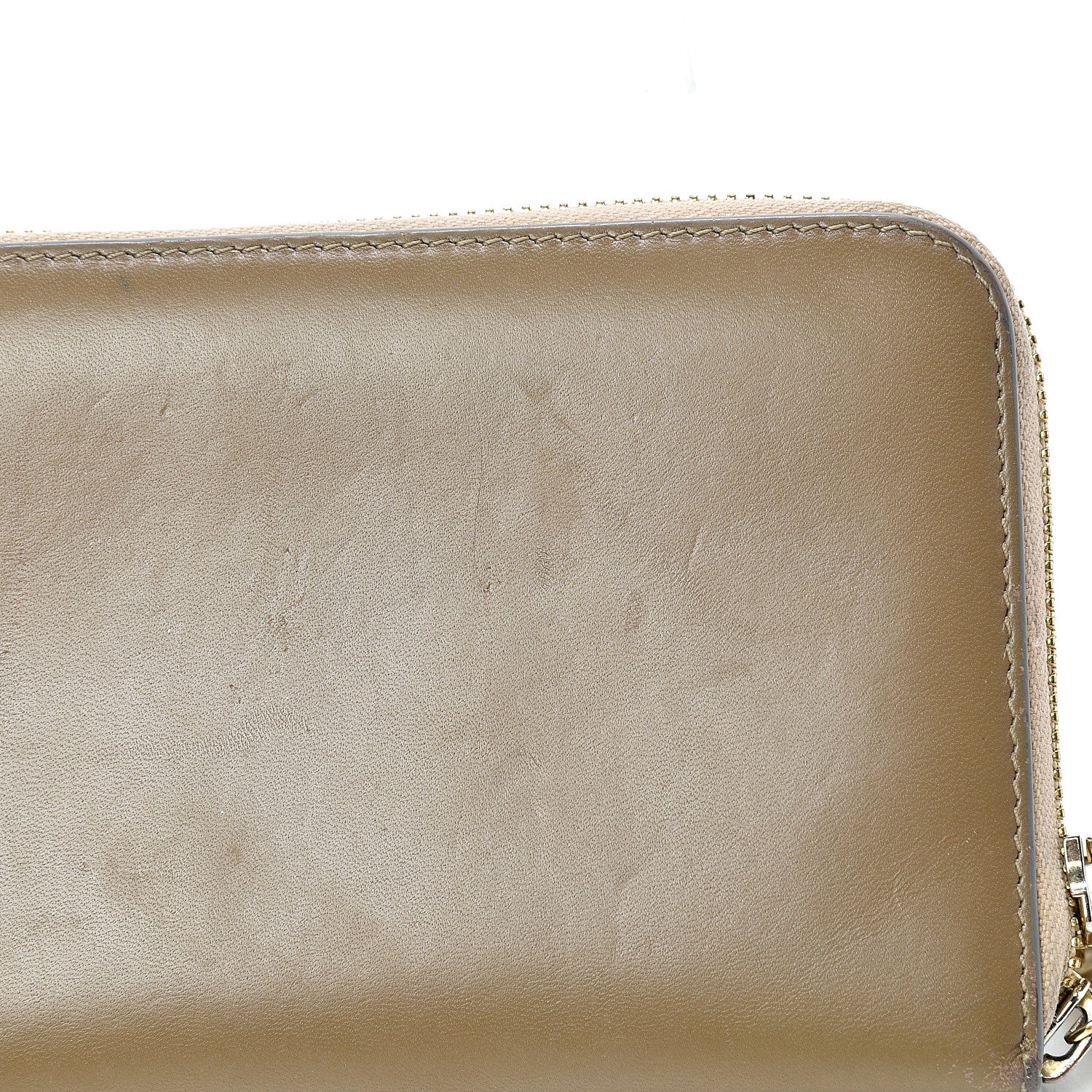 Chloe Metallic Calfskin Zip Around Wallet Gold 11 of 13