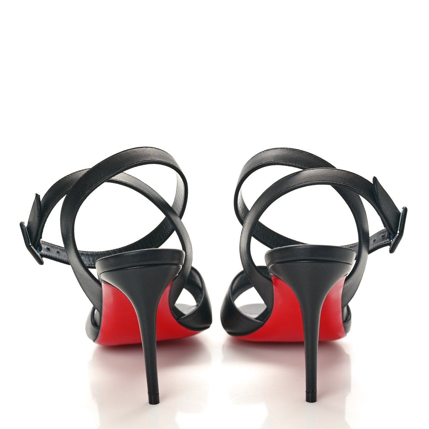 Christian Louboutin Calfskin Mariza 85 Sandals 37 Black 5 of 9