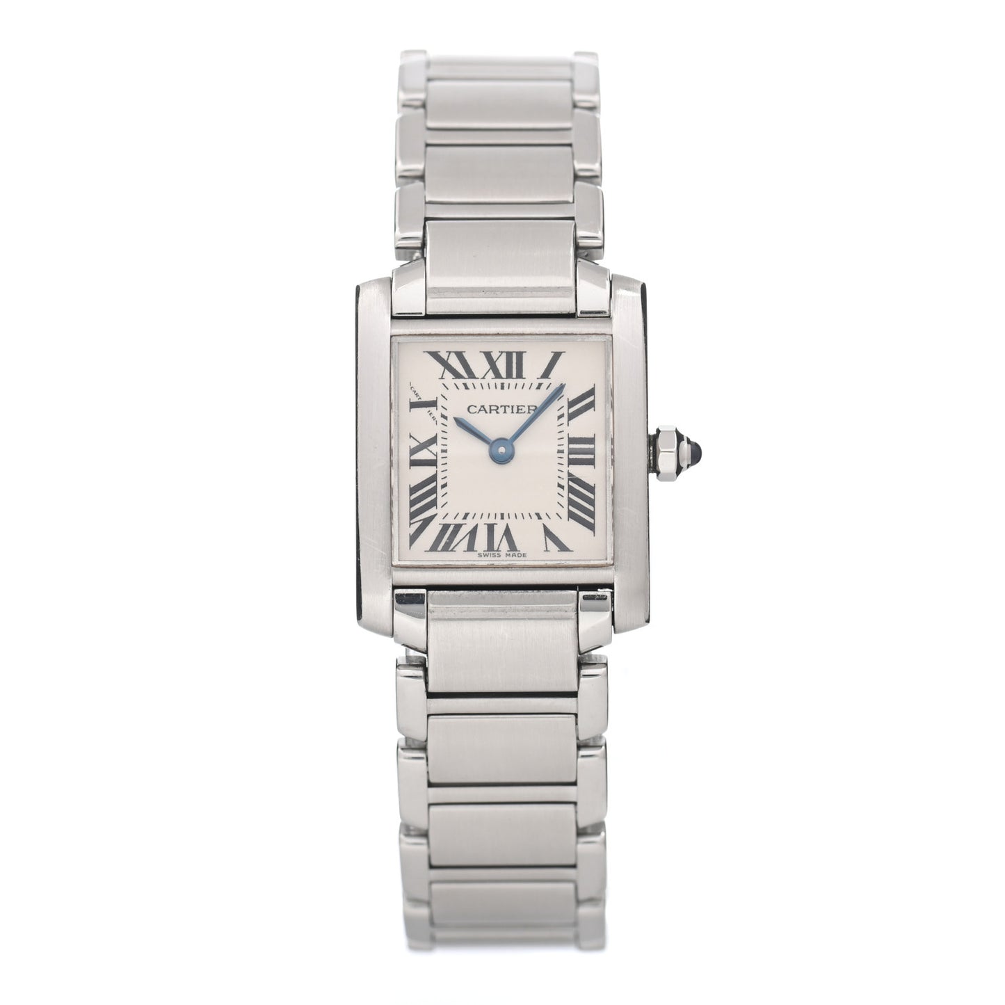 Stainless Steel 20mm Tank Francaise Quartz Watch