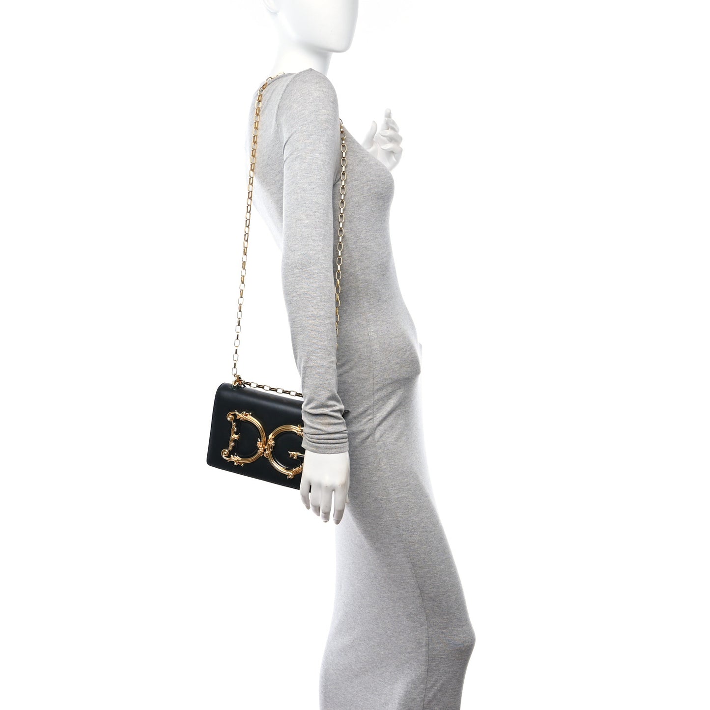 Nappa DG Girls Shoulder Bag Black