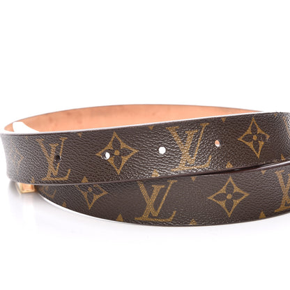 Louis Vuitton Monogram Ceinture Belt Gold Buckle 85 34 6 of 8
