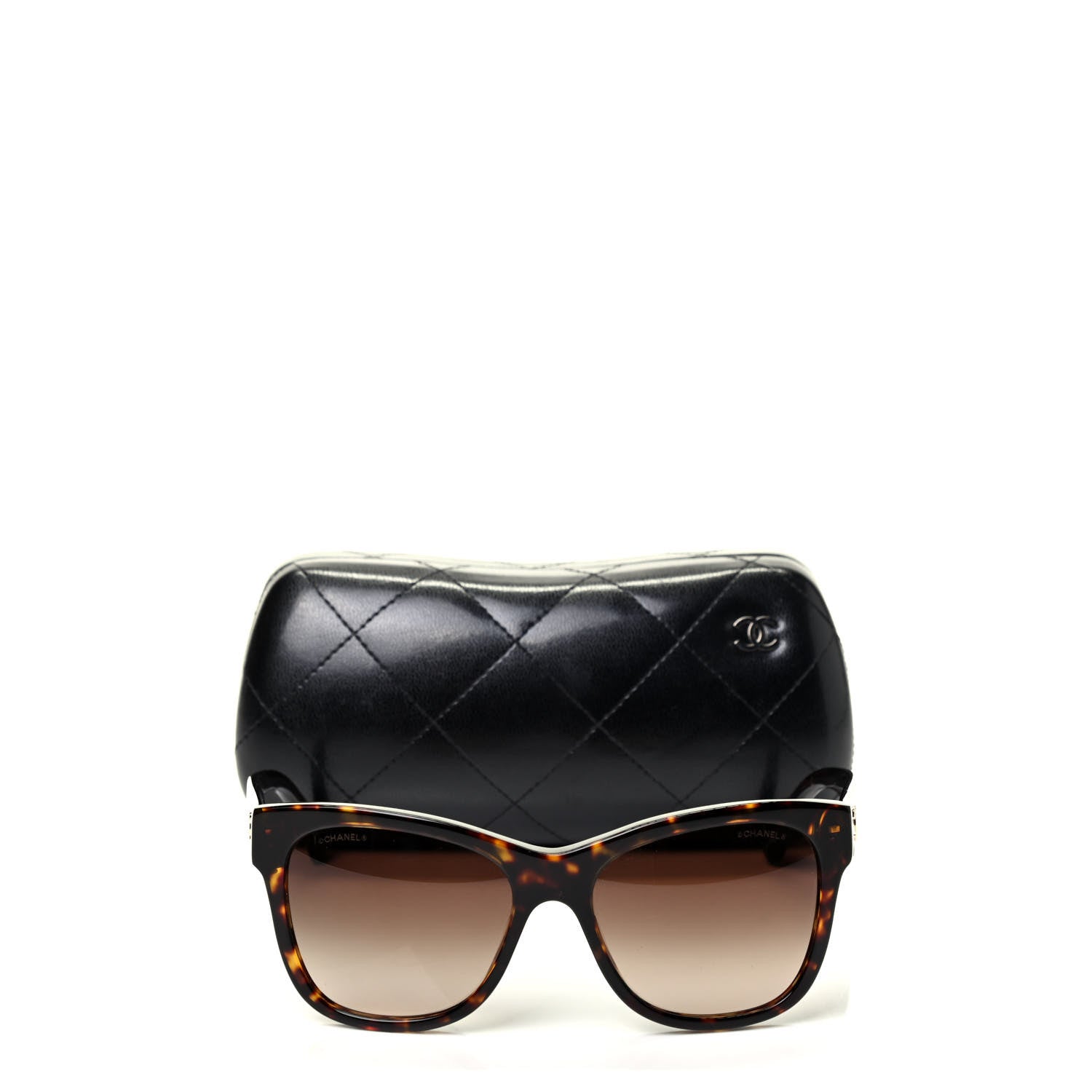 Chanel Acetate Runway Square Sunglasses 5380 Dark Tortoise 6 of 6