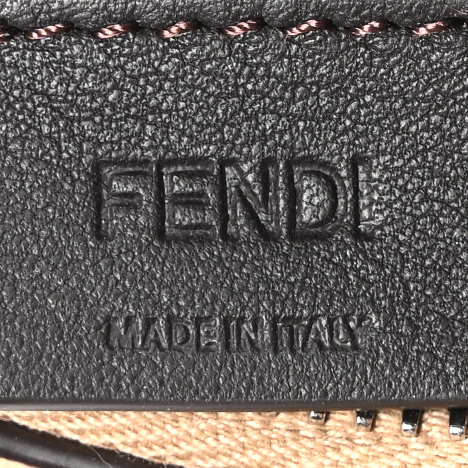 Fendi Vitello Grace Nano Fendigraphy Hobo Charm Miele Scuro 5 of 9