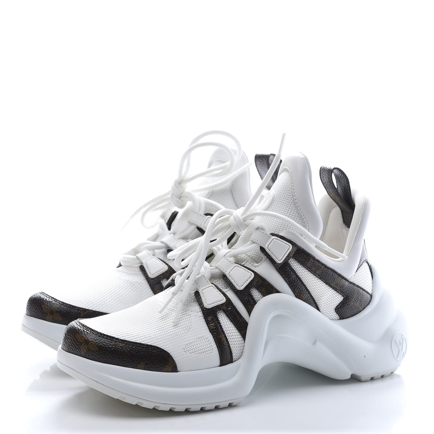 Louis Vuitton Patent Monogram LV Archlight Sneakers 39 White 3 of 11