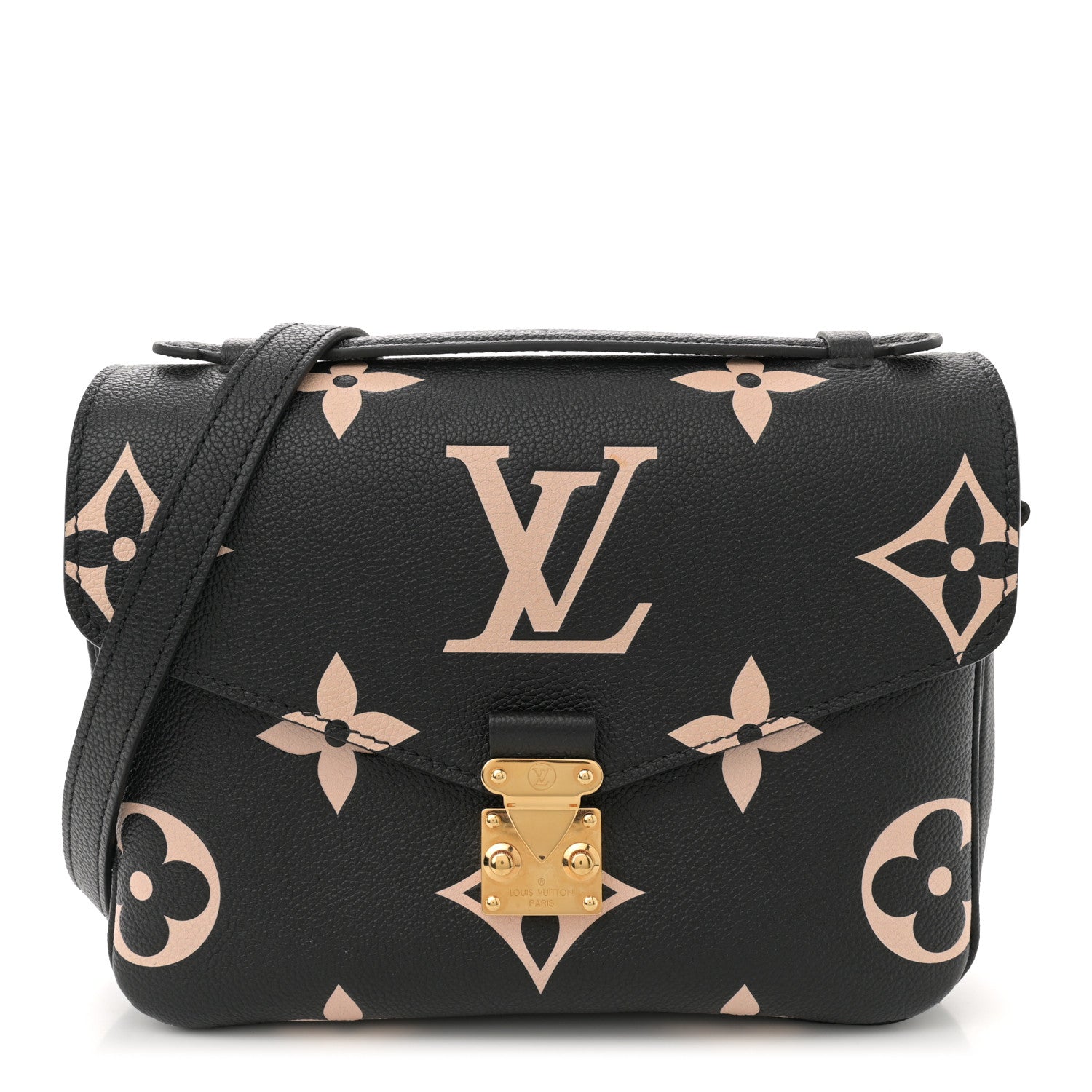 Louis Vuitton Empreinte Monogram Giant Pochette Metis Black Beige 1 of 13