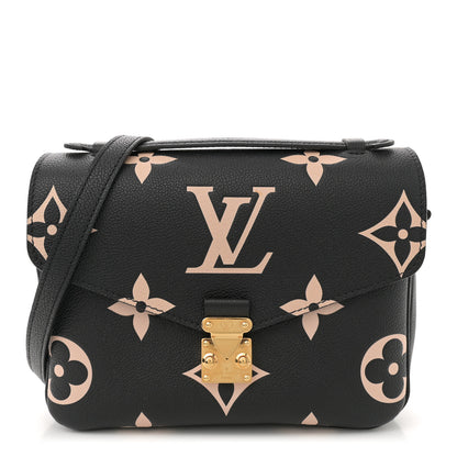 Louis Vuitton Empreinte Monogram Giant Pochette Metis Black Beige 1 of 13