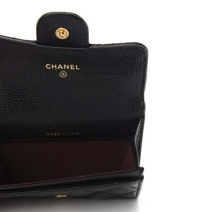 Chanel Caviar Quilted Flap Card Holder Black 5 of 7