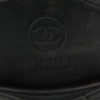 Chanel Calfskin Quilted Biker Boots 38.5 Black 7 of 8
