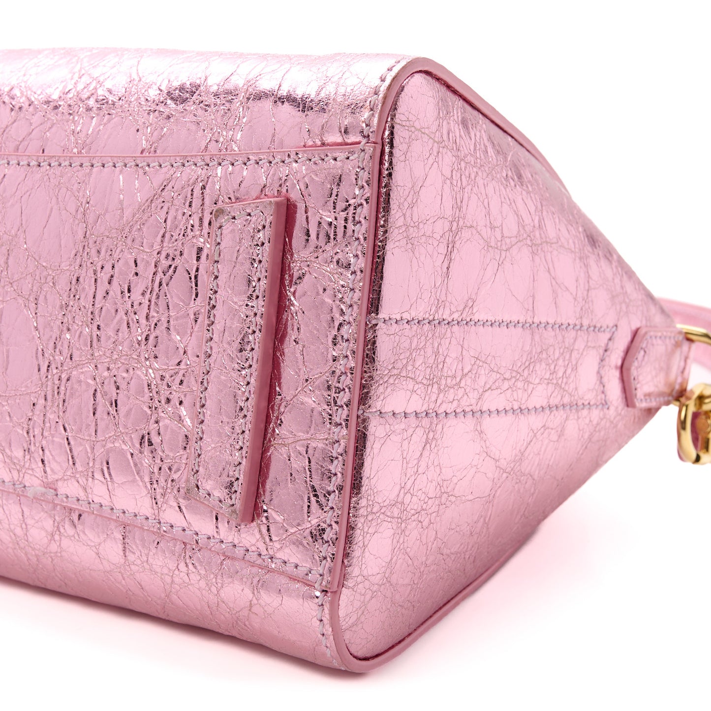 Laminated Lambskin Mini Antigona Silk Pink
