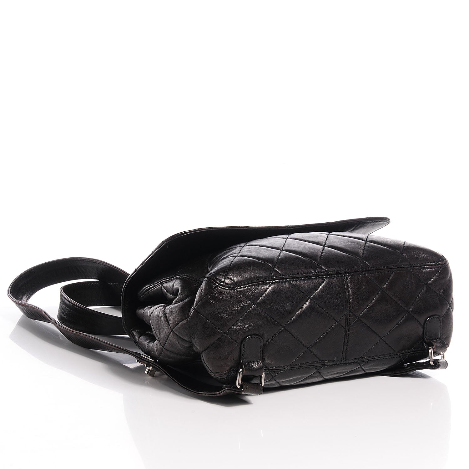 Chanel Lambskin Quilted Backpack Black 4 of 10