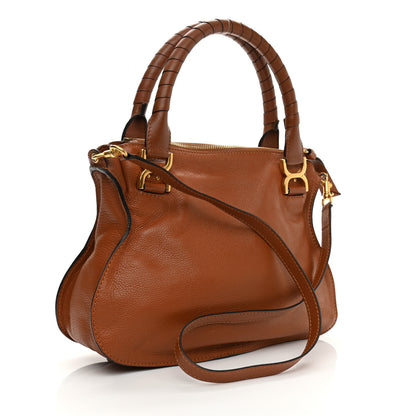 Chloe Calfskin Medium Marcie Satchel Tan 3 of 13
