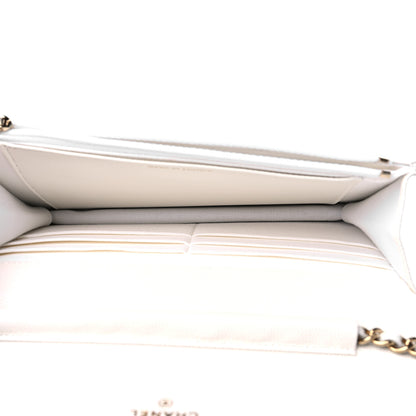 Chanel Caviar Quilted Wallet On Chain WOC White 5 of 11
