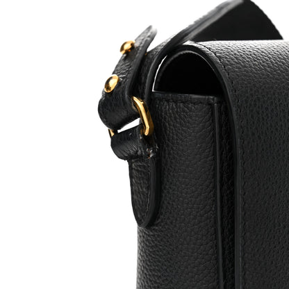 Burberry Grainy Calfskin Vintage Check Note Crossbody Bag Black 15 of 15